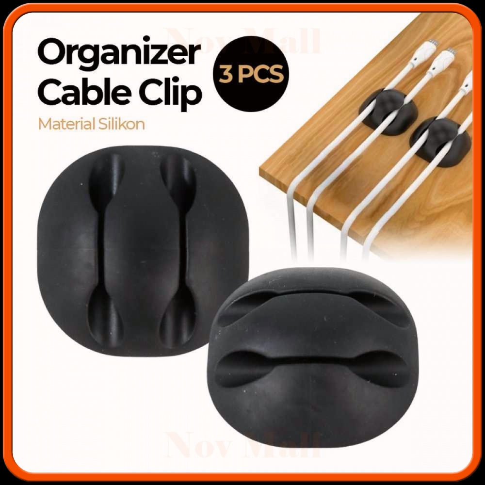 Klip Kabel Organizer Cable Clip 3 PCS -ST857