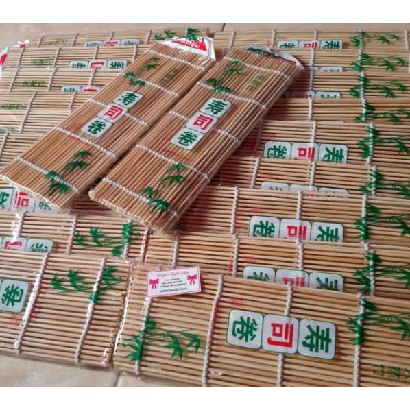 

Sgn17 Paket sushi nori 10 lembar + bambu sushi bamboo sushimat tikar penggulung halal murah bento kimbap seaweed nori rumput laut ,.,.,.,.,.,
