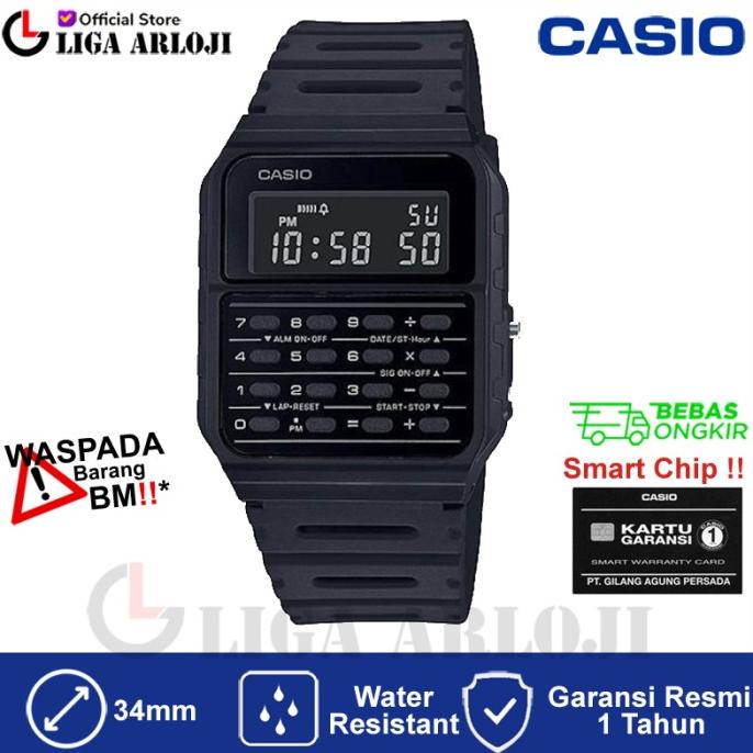 

CASIO CA-53WF-1BDF - Jam Tangan Calculator / Kalkulator - Hitam - CA53