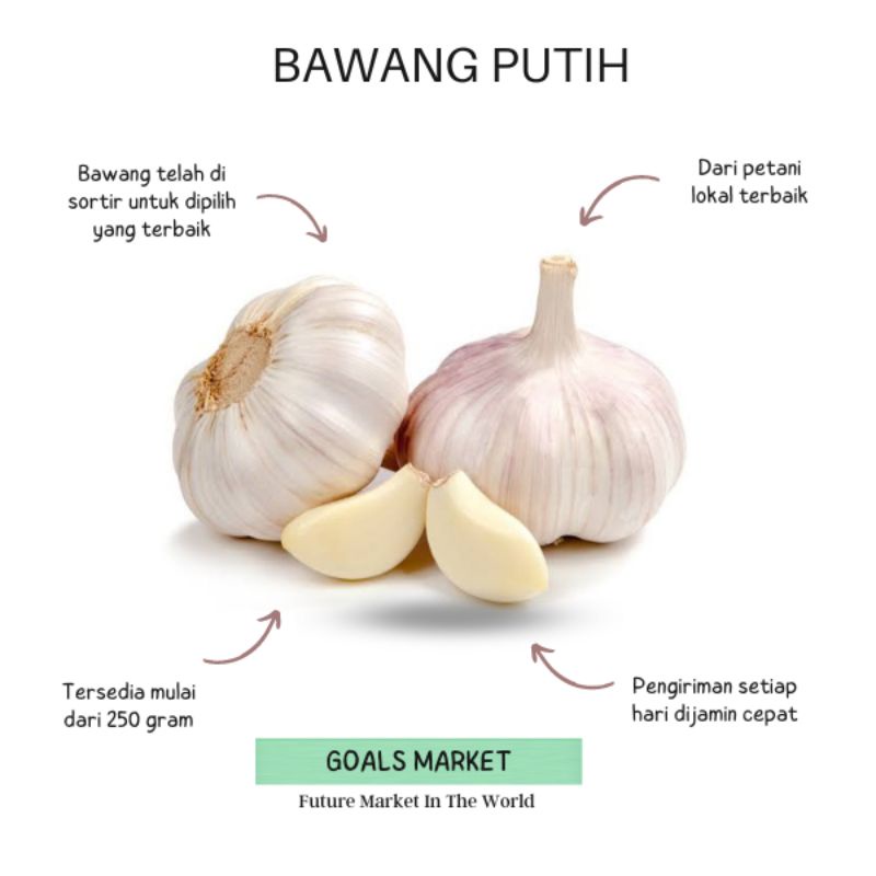 

Bawang Putih 250 gr - 500 gr Bawang Putih Lokal Bawang Putih Sambal Bawang