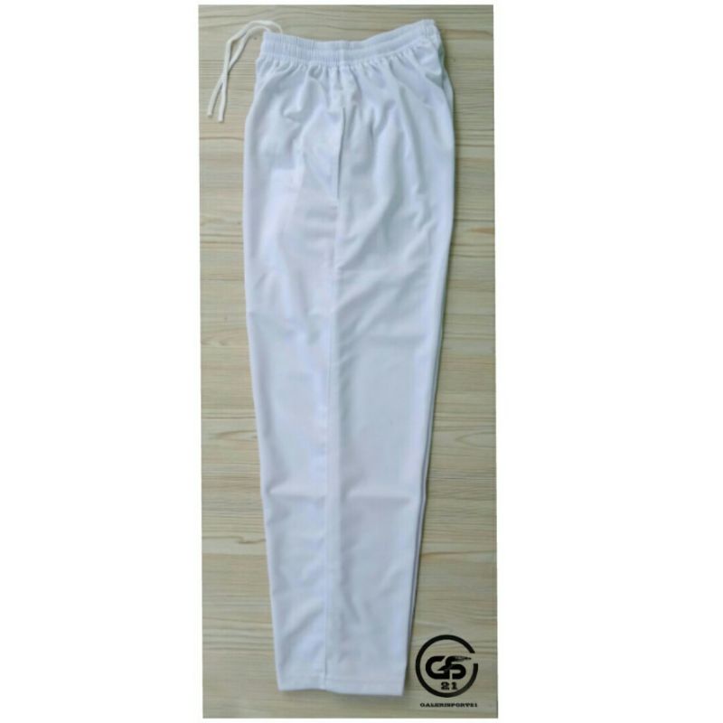 Celana training putih polos pria/wanita