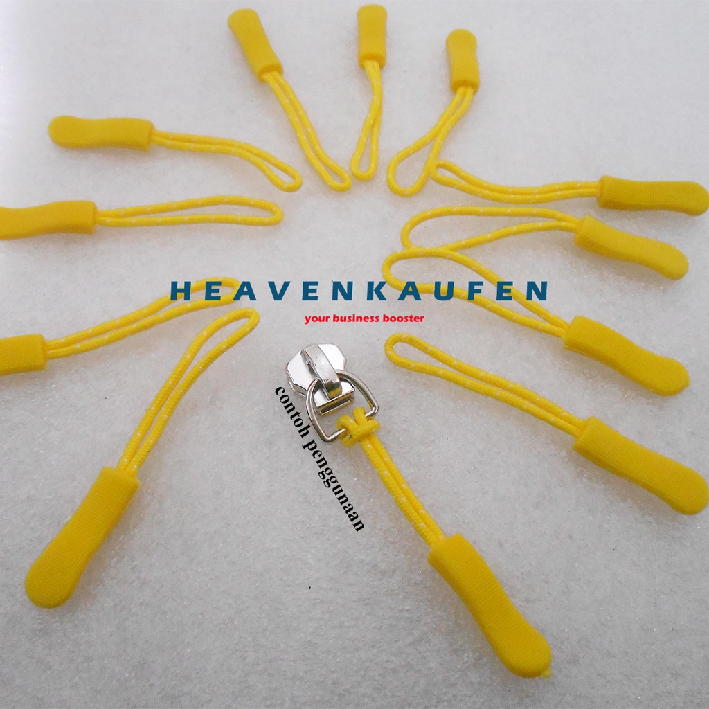 Zipper Puller Warna Kuning Variasi Tarikan Kepala Resleting Tas Jaket Dll Harga Per Lusin