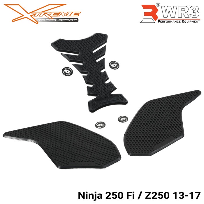 Tankgrip Kanan Kiri Tengah Wr3 Ninja 250 Fi Or Z250 Fi Techspech Rep #Original