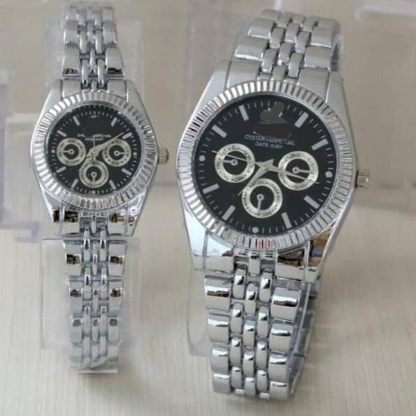 SV Jam Tangan Couple Oyster Gold ( sudah sepasang) lv Paling Popular