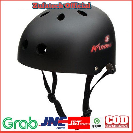 KUYOU Helm Sepeda Anak Size S - Black