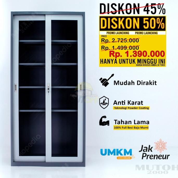 

NEW SALE LEMARI ARSIP LEMARI BESI FILING CABINET TERMURAH - SLIDING KACA 108 DISCOUNT