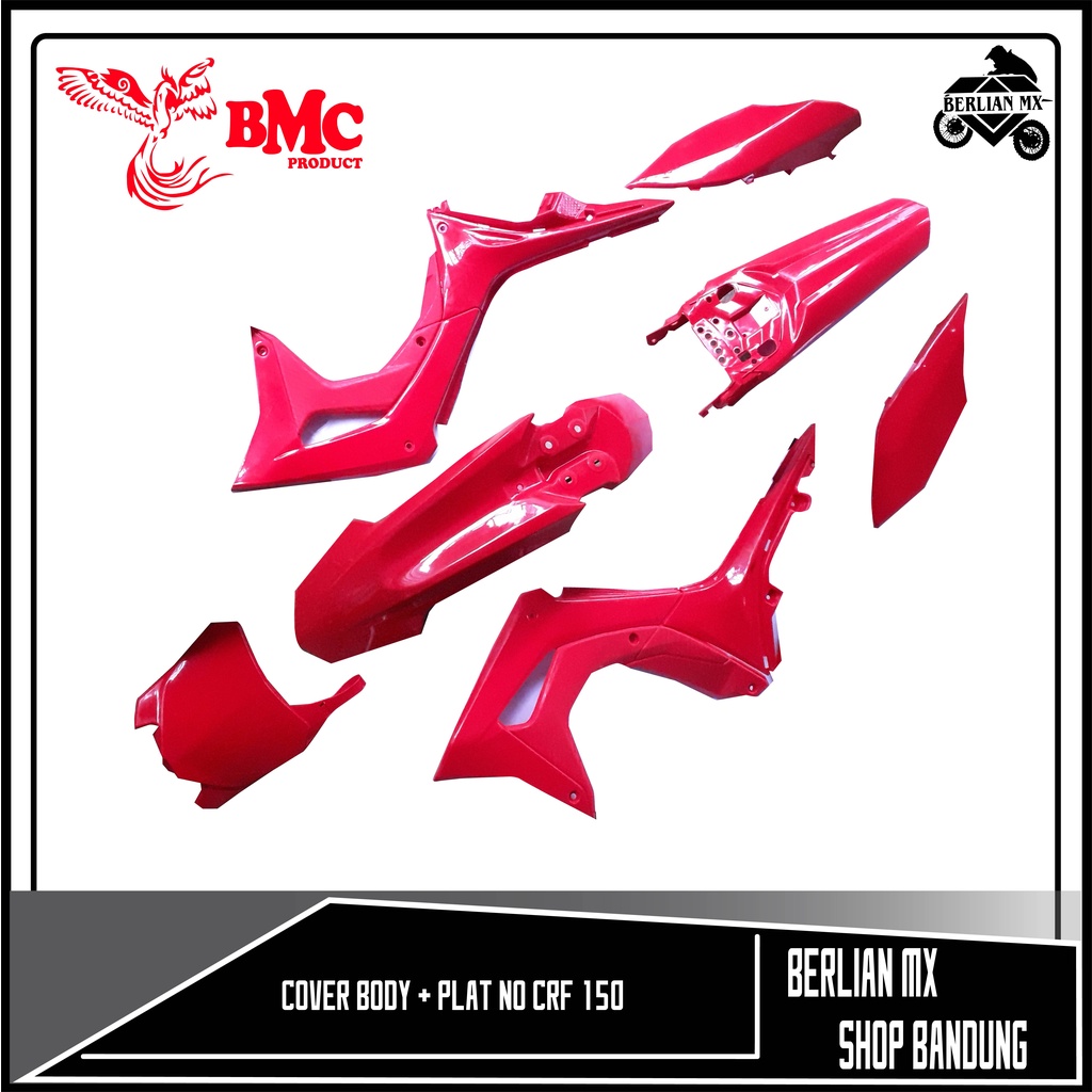 BODY SET CRF PAKET COVER BODY CRF 150 + Papan Plat Nomor