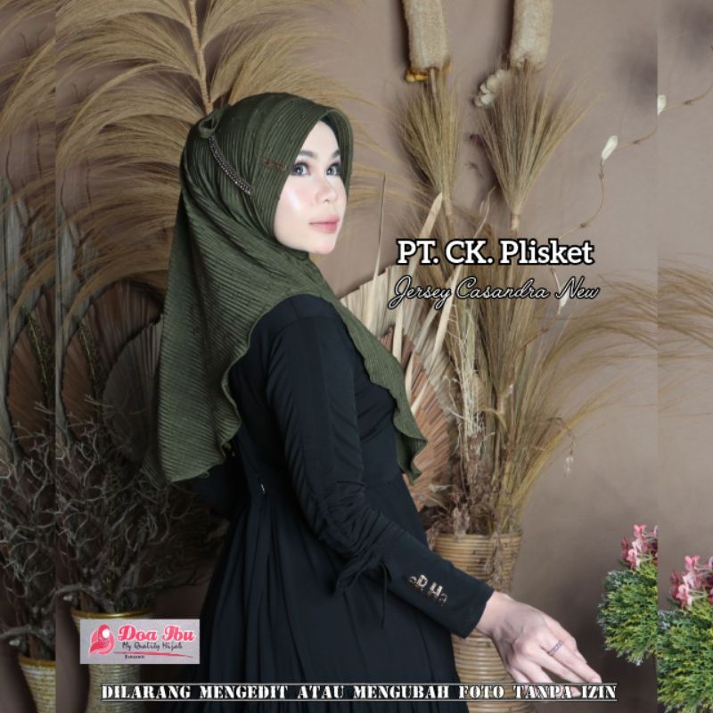 Jilbab Doa Ibu Tali Blink CK plisket Pet Antem
