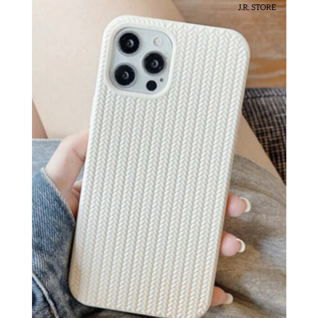 ANTI NODA BRAIDS TEXTURE SOFT CASE IPHONE 13 / 13 PRO / 13 PRO MAX / 12 / 12 PRO / 12 PRO MAX / 11 / 11 PRO / 11 PRO MAX / XS / X / XR / XS MAX