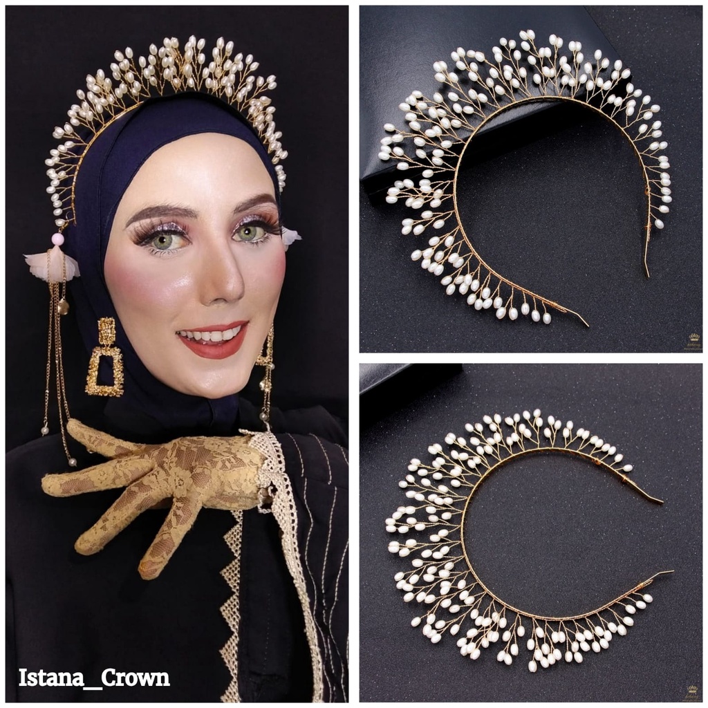 Mutiara headband - mahkota/bando/ headpiece bridesmaids mahkota pengantin