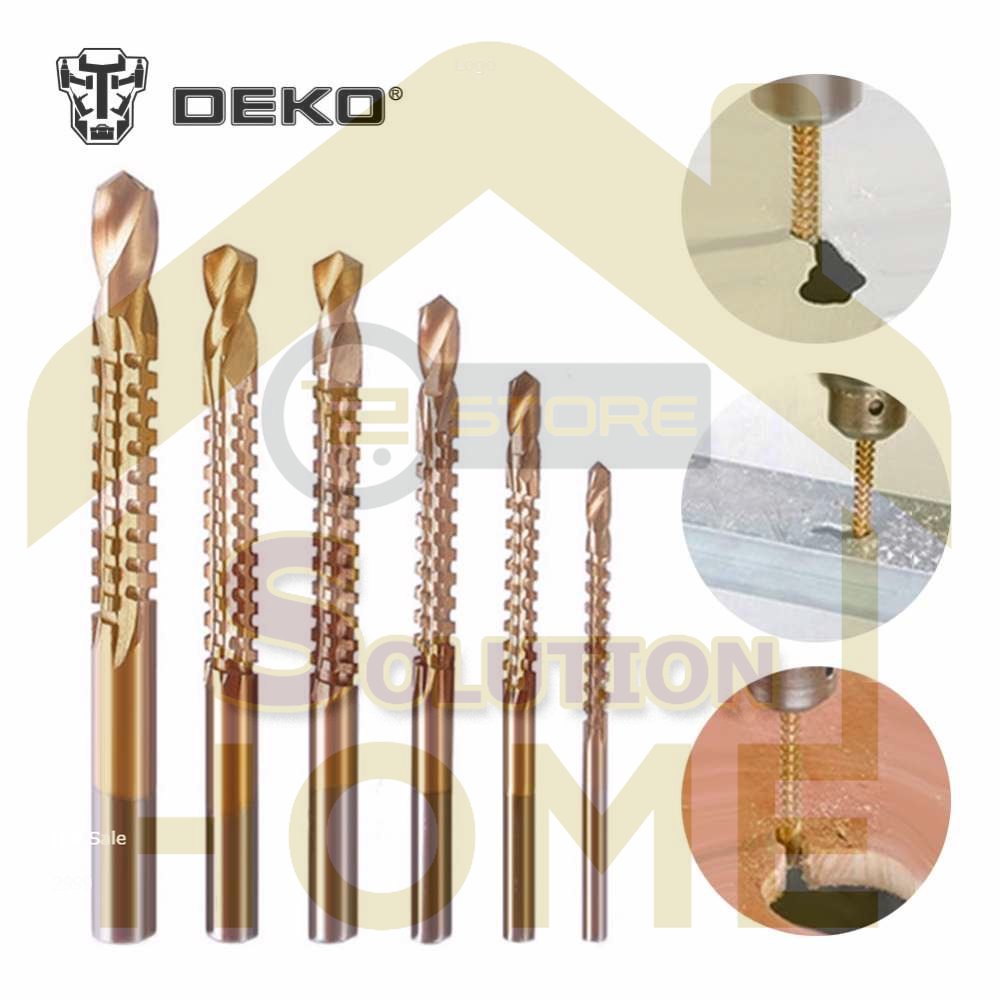 

HSS TOOLS - Deko Mata Bor Power Drill HSS Steel 6 PCS - DW1369