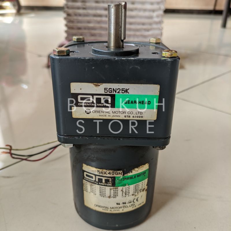 motor gearbox 100V AC 40W RATIO 1:25 60rpm