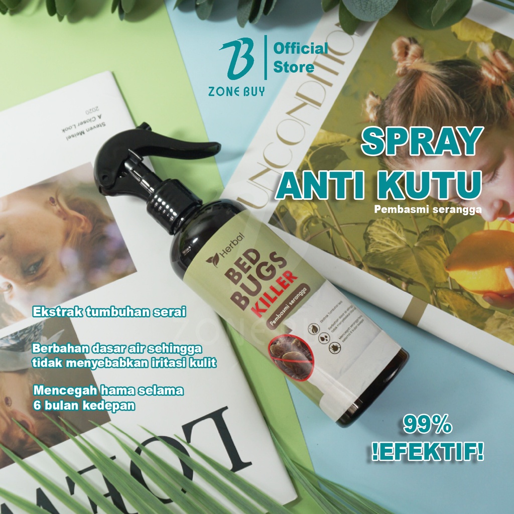 SEMPROTAN PEMBASMI TUNGAU / SPRAY ANTI KUTU &amp; SERANGGA / OBAT KUTU BUSUK / PEMBASMI KUTU KASUR - 300ML