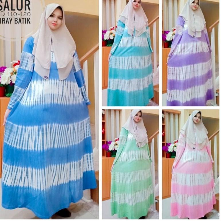 {UYU.21De22ᵟ} GAMIS KAOS COMBED SALUR JUMPUTAN TIEDYE JUMBO PREMIUM
