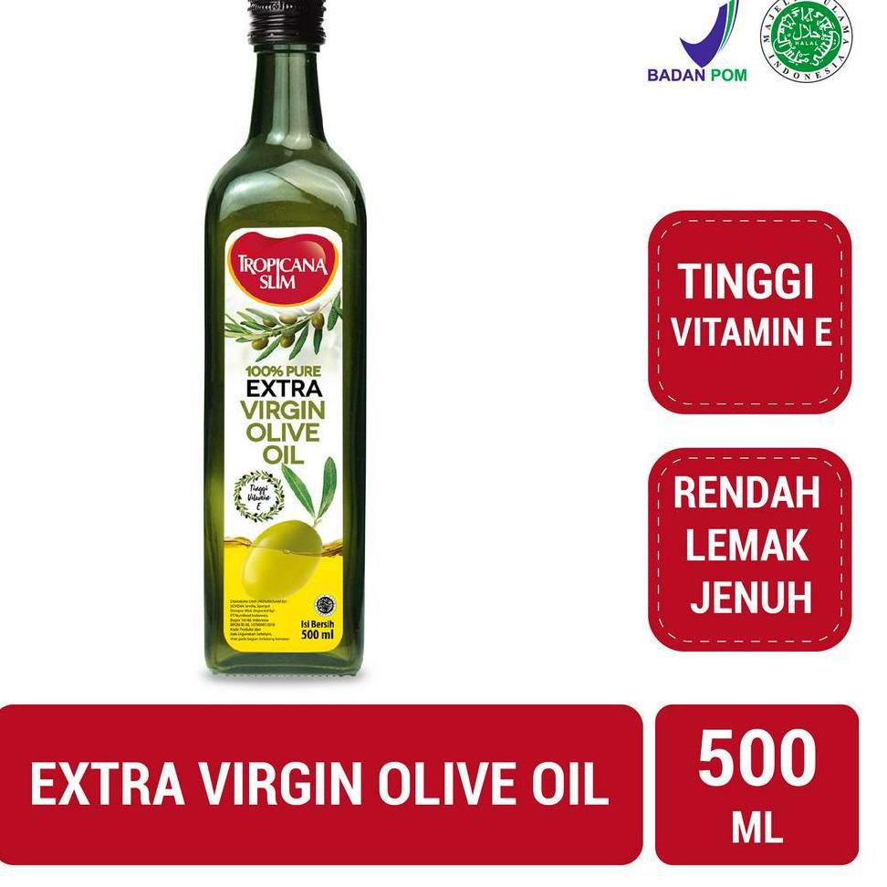 

[PRODUK LGZHI] Tropicana Slim Extra Virgin Olive Oil 500ml - 100% Pure Extra Virgin Olive Oil N07