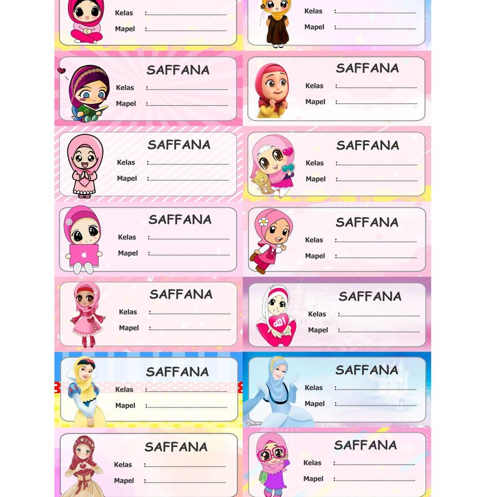 

[S-D9D] ㊚] LABEL BUKU NON WATERPROOF ANAK SOLEH SOLEHA-berkualitas
