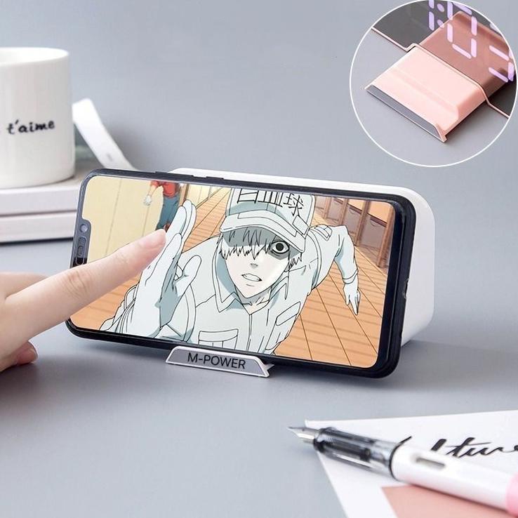 Stok Terbatas 【33LV.ID】Speaker jam bluethooth portable Led display alarm BG-S7