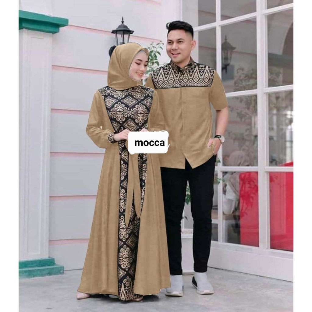 O2 Fashion / Cp batik irwansyah / bisa cod / couple batik muslim model terbaru