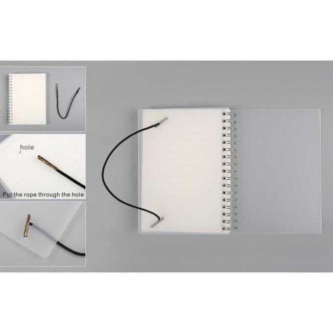 

Buku Tulis Catatan Pocket Binder Notebook Agenda Planer Polos A6