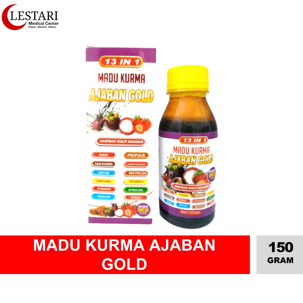 

Madu Kurma Ajaban Gold 13 in 1 150gr [ botol]