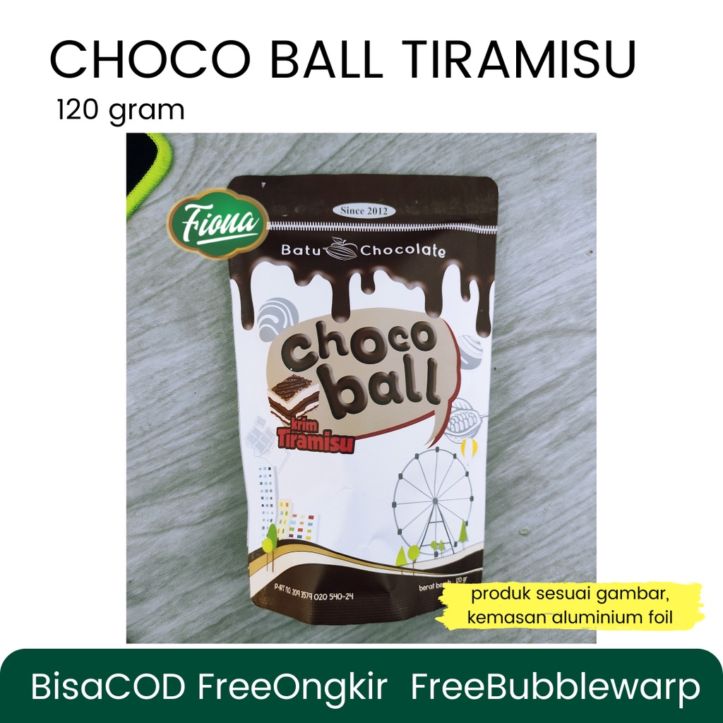 

Choco Ball Tiramisu - Cokelat Coklat Manis Oleh2 Khas Malang