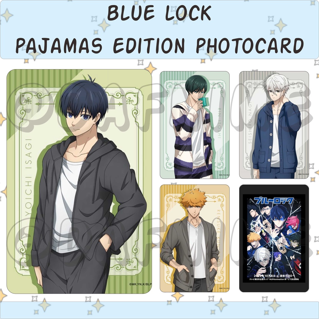 BLUE LOCK PAJAMAS EDITION PHOTOCARD ANIME