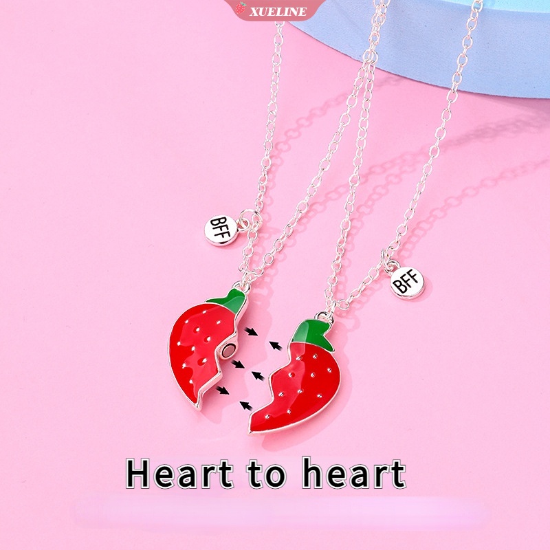 Set Kalung Baru Wanita strawberry multi-layer Vintage Untuk Sahabat Dan Pacar Baik [ZXL]