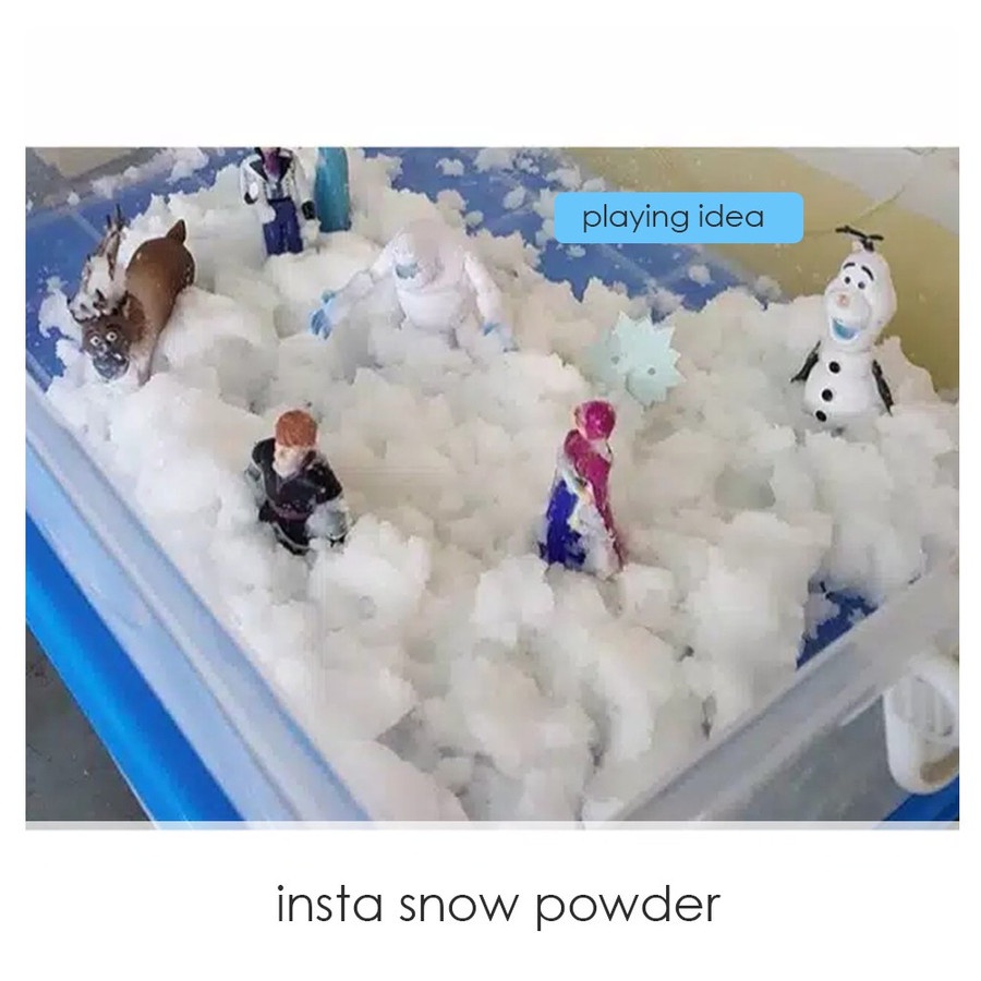 Mainan Anak Salju Heboh Instant Snow Buatan Kamu Sendiri DIY Putih Pohon Natal Hiasan Lucu Edukasi B