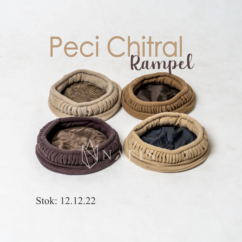 Pakol / Topi / Peci Chitrali original asli Peshawar (imported) Limited