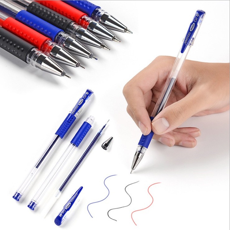 Murah Lebay S286 Pena Pen Gel Tinta Cair 0.55 mm Alat Tulis Kantor Sekolah
