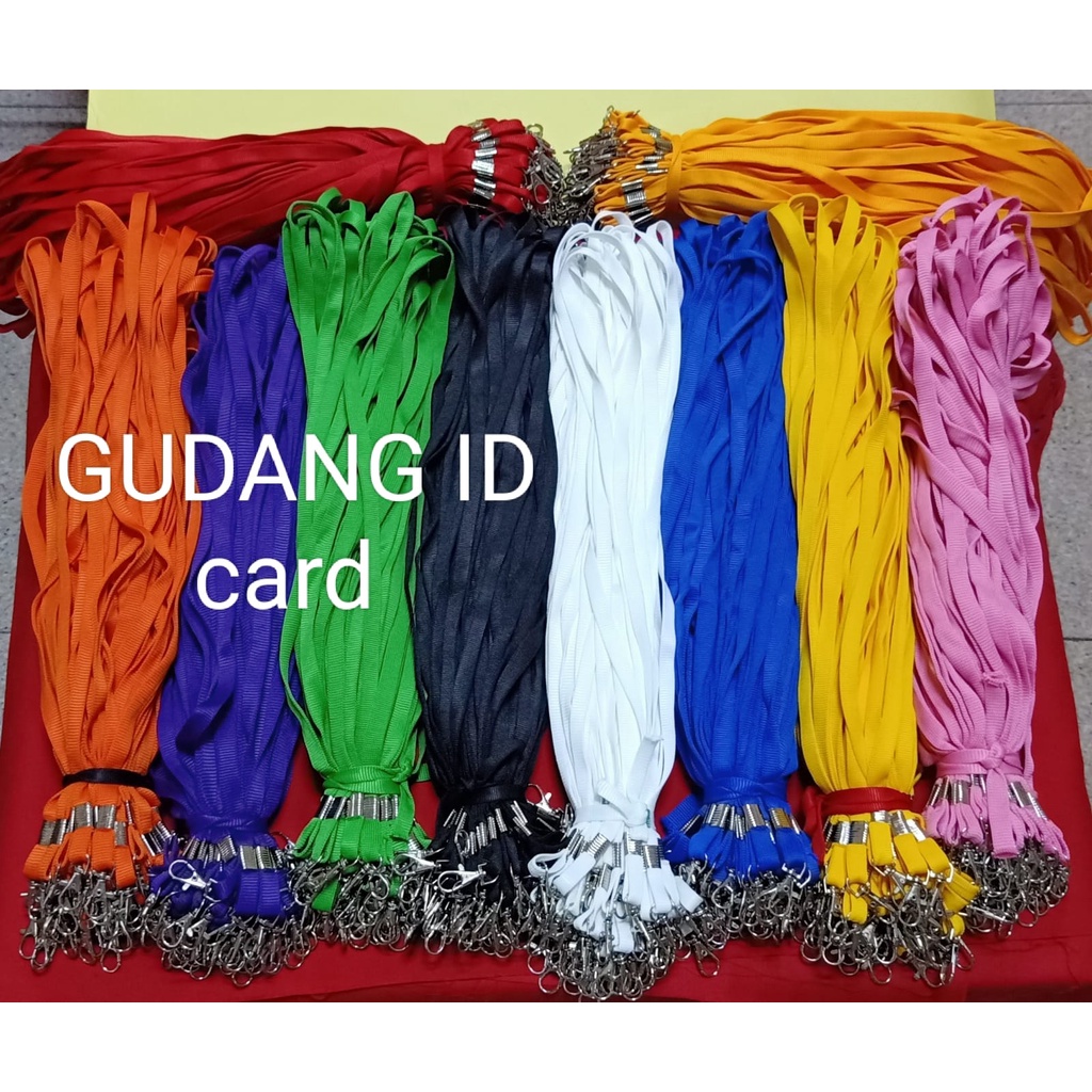 

Tali ID Card Lanyard Kait Tebal Isi /50pcs