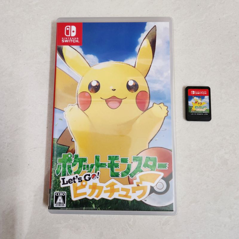 Pokemon Let's Go Let Lets Pikachu Cartridge Nintendo Switch