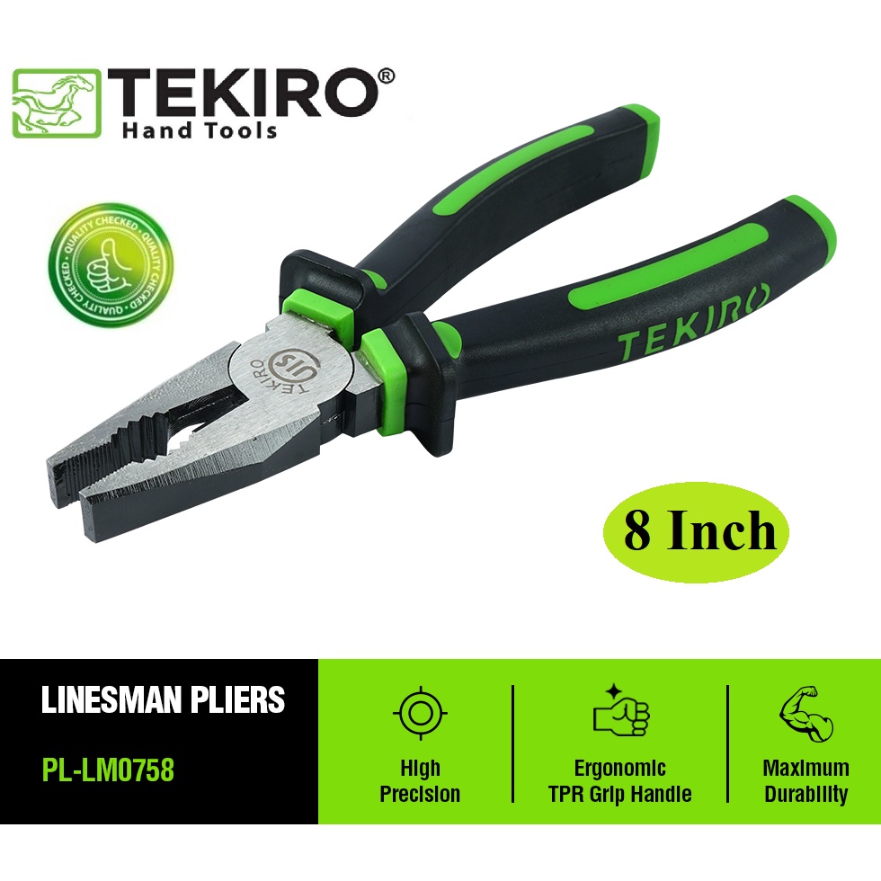 TEKIRO TANG KOMBINASI 8 INCH [200mm] / combination pliers 8&quot; TEKIRO Tang Kombinasi 8 INCH / Linesman Pliers 8&quot; TEKIRO Tang Kombinasi 8 Inch 8&quot; Inch / Linesman Pliers 8 inch 8&quot; Tang Kombinasi 8inch