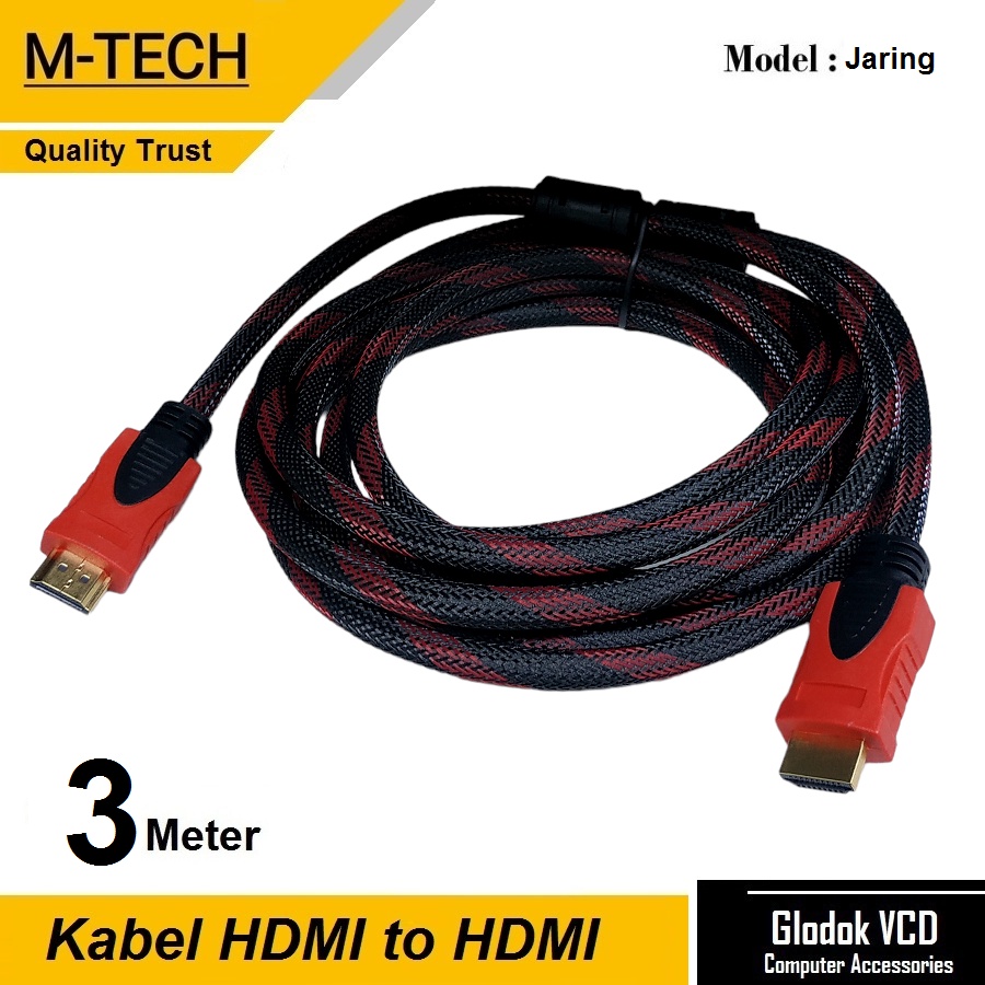 M-Tech Kabel hdmi Jaring 3m