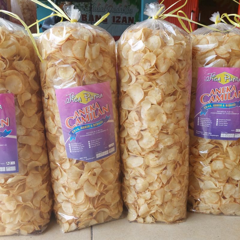 1 BAL 1.5KG KRIPIK SINGKONG GURIH RENYAH FRESH SELALU SNACK MURAH