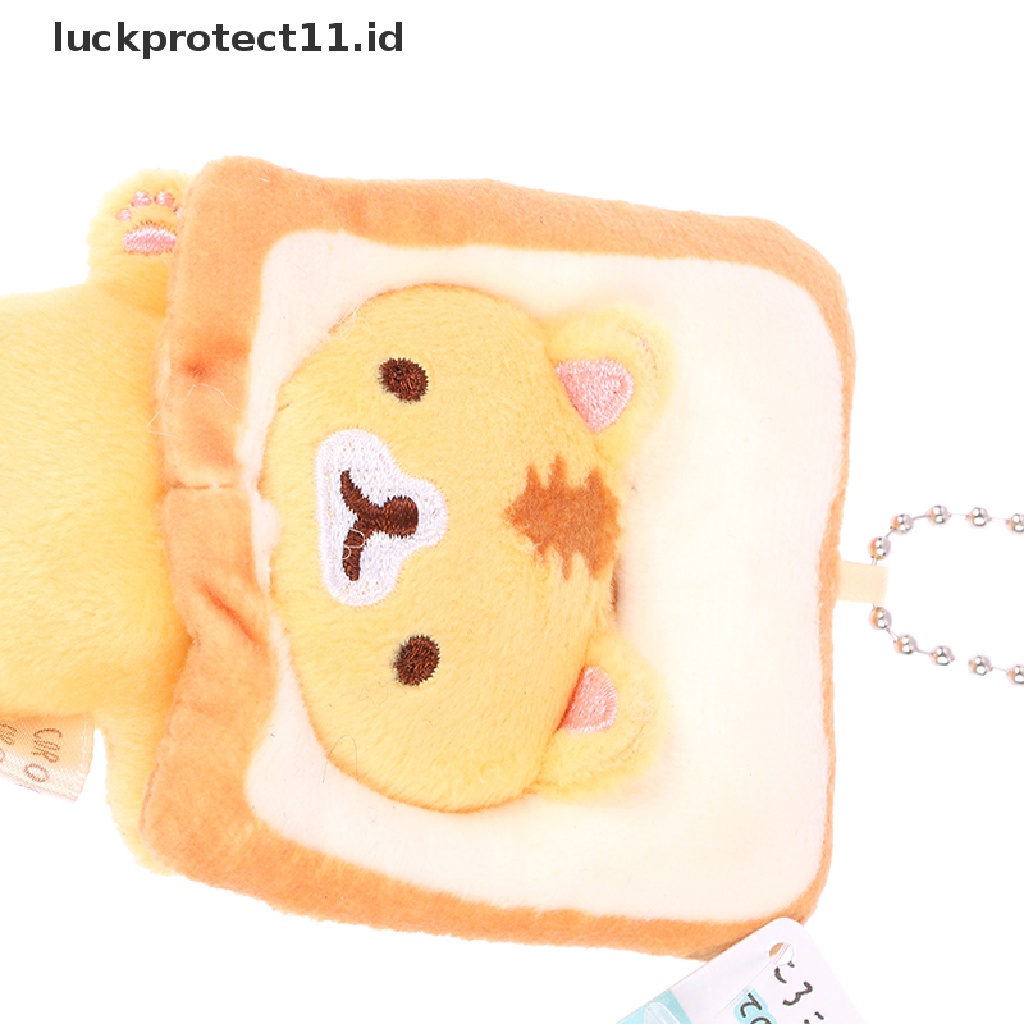 /Fashion Hot// Fashion// Roti Bakar Kucing Cat Plush Doll Liontin Boneka Kecil Kucing Kuning Hiasan Gantung.