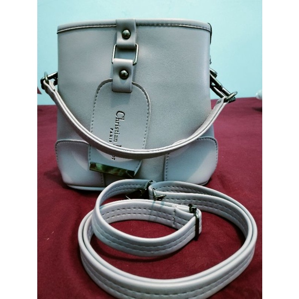 TAS FASHION - C*hristian Dior Bucket warna Lilac & Coksu