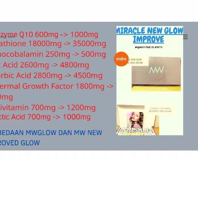 

Terlaris ! MIRACLE WHITE GLOW MW GLOW BOX PINK ORIGINAL 100% 향