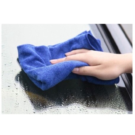 KAIN LAP MICROFIBER BIRU 25X25 / 30x30 KAIN LAP MOBIL DAN MOTOR BIRU