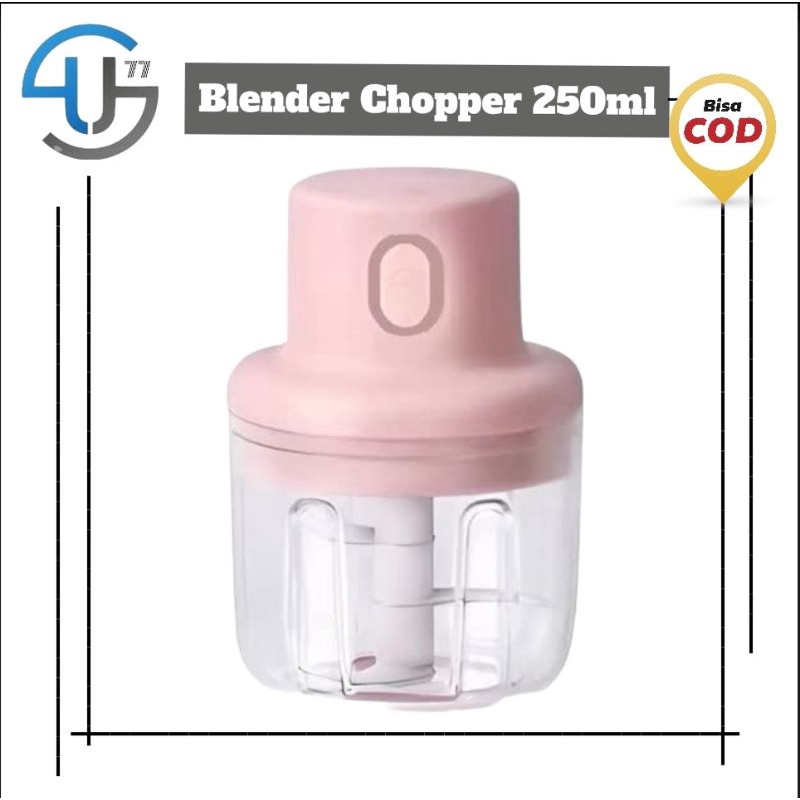 US030 Blender Mini Portable Blender Mini Chopper 250ml Elektrik By Toko Haji Usman