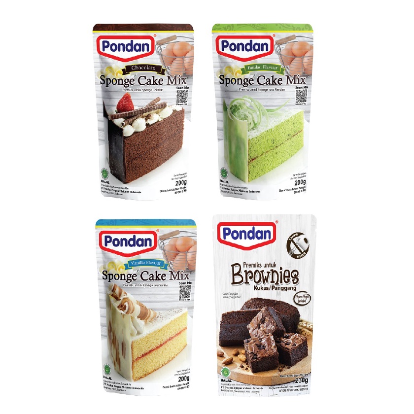 

Pondan Cake Mix/Brownies ( 4 Varian )