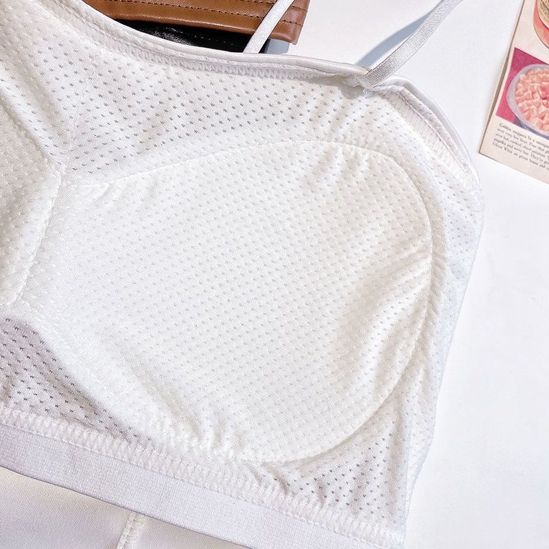 leather Tank Top suspender crop Tanpa lengan// bralette Korea tanktop kulit polos tali bahu spaghetti