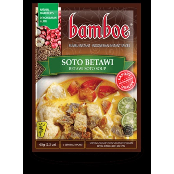 

Bumbu Bamboe Soto Betawi 65Gr