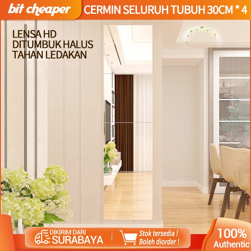 Promo harga rendah!Cermin pas empat bagian/cermin dinding/ cermin seluruh tubuh/ cermin kamar mandi/ cermin pakai baju/