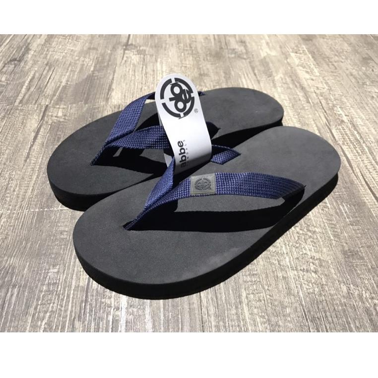 (Kode(F32V)✉) Abbe Sandal Original / Sendal Jepit Hitam siap dikirim
