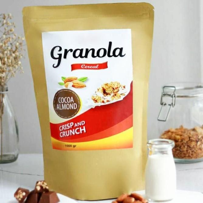 

Granola 1 Kg Cocoa Almond Sereal Sehat (Crispy!) Menu Sarapan