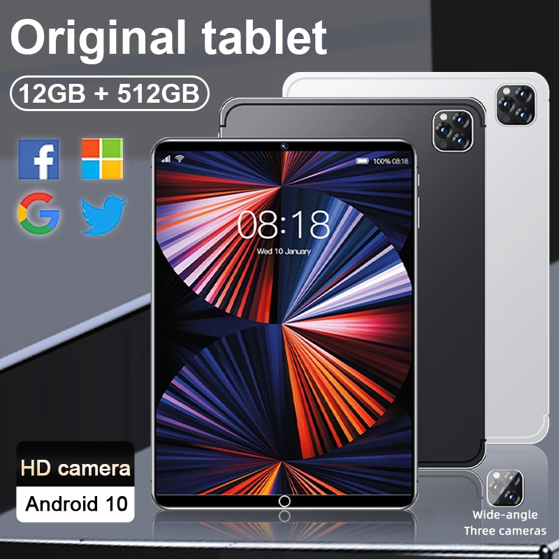 【Bisa COD】Tablet PC Asli sumsung tab Galaxy ipad Pro11 Murah 5G Baru 2022 12GB+512GB Pembelajaran Tablet Android for kids Wifi 5G Dual SIM card