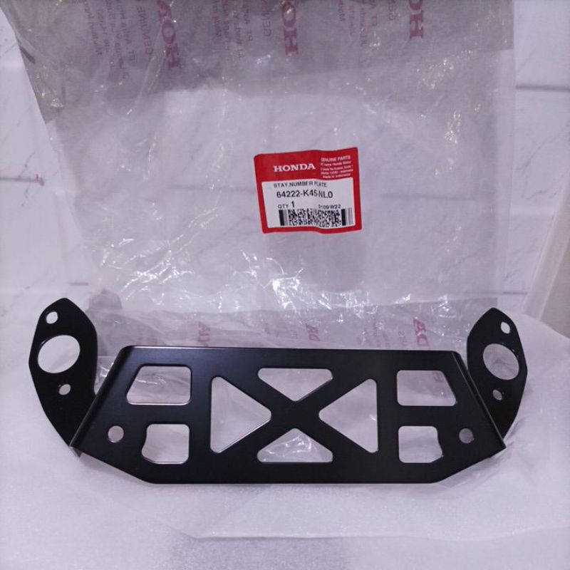 Bracket Dudukan Plat Nomer depan CBR150 K45R 2021 2022 USD 64222 K45 NL0