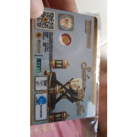 Mini Gold 0,1 gram idul fitri series