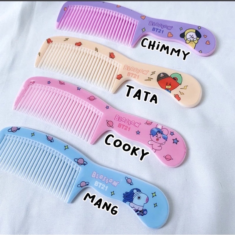 Sisir BT21 Sisir BTS / Sisir Rambut Unik Lucu Anti Kusut